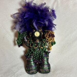 Handcrafted Mardi Gras "MisChief" Colorful Collectible Doll Connie Born w/Tags